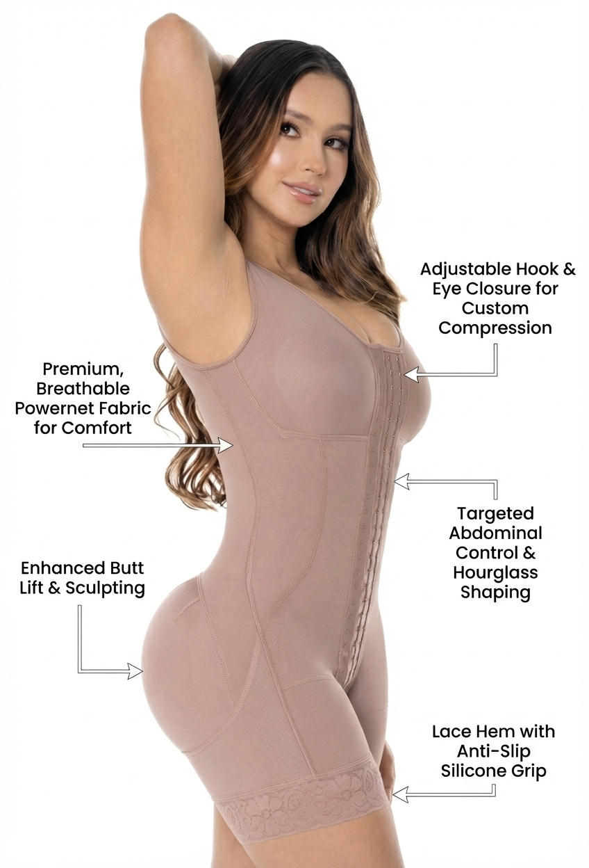 Open-Bust Full Body Shaper